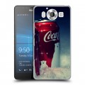 Дизайнерский пластиковый чехол для Microsoft Lumia 950 Coca-cola