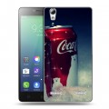 Дизайнерский силиконовый чехол для Lenovo A6010 Coca-cola