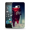 Дизайнерский пластиковый чехол для Microsoft Lumia 550 Coca-cola