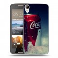 Дизайнерский пластиковый чехол для HTC Desire 828 Coca-cola