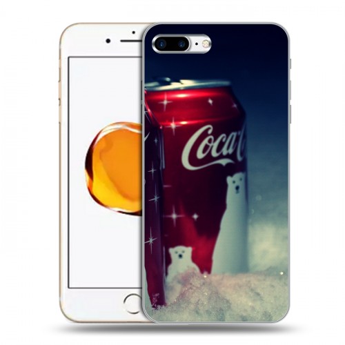 Дизайнерский пластиковый чехол для Iphone 7 Plus / 8 Plus Coca-cola