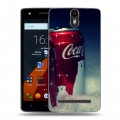 Дизайнерский силиконовый чехол для Wileyfox Storm Coca-cola