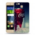 Дизайнерский пластиковый чехол для Huawei GR3 Coca-cola