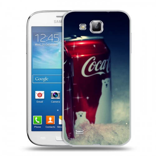 Дизайнерский пластиковый чехол для Samsung Galaxy Premier Coca-cola