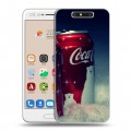 Дизайнерский пластиковый чехол для ZTE Blade V8 Coca-cola