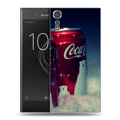 Дизайнерский пластиковый чехол для Sony Xperia XZs Coca-cola