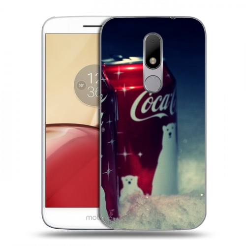 Дизайнерский пластиковый чехол для Lenovo Moto M Coca-cola