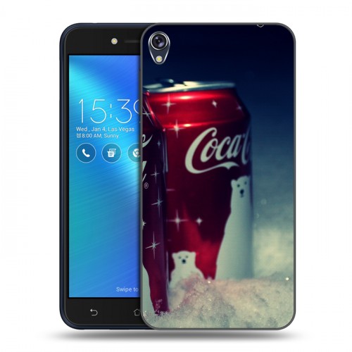 Дизайнерский силиконовый чехол для Asus ZenFone Live Coca-cola