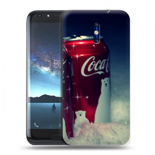 Дизайнерский силиконовый чехол для Doogee BL5000 Coca-cola