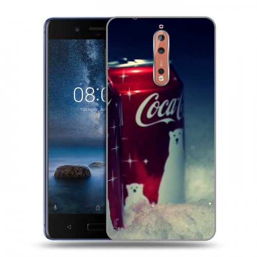 Дизайнерский пластиковый чехол для Nokia 8 Coca-cola