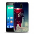 Дизайнерский силиконовый чехол для Micromax Q409 Coca-cola