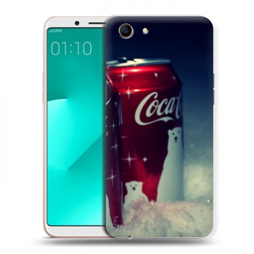 Дизайнерский пластиковый чехол для OPPO A83 Coca-cola