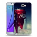 Дизайнерский пластиковый чехол для Samsung Galaxy Note 2 Coca-cola