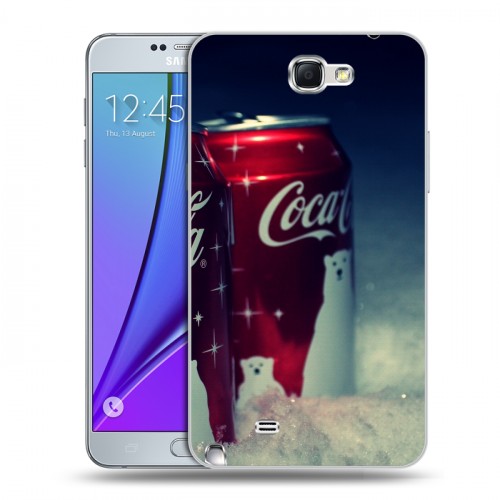 Дизайнерский пластиковый чехол для Samsung Galaxy Note 2 Coca-cola