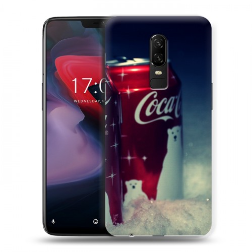 Дизайнерский пластиковый чехол для OnePlus 6 Coca-cola