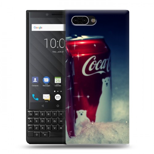 Дизайнерский пластиковый чехол для BlackBerry KEY2 Coca-cola