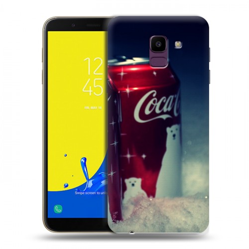 Дизайнерский пластиковый чехол для Samsung Galaxy J6 Coca-cola