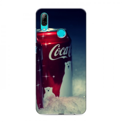 Дизайнерский пластиковый чехол для Huawei P Smart (2019) Coca-cola