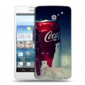 Дизайнерский пластиковый чехол для Huawei Ascend D2 Coca-cola