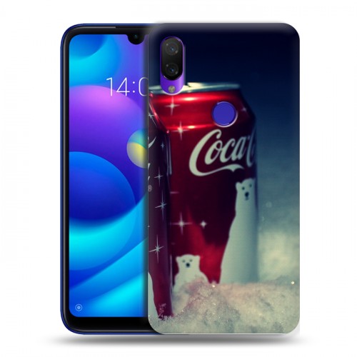 Дизайнерский пластиковый чехол для Xiaomi Mi Play Coca-cola