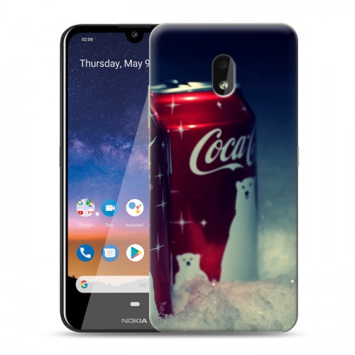 Дизайнерский силиконовый чехол для Nokia 2.2 Coca-cola