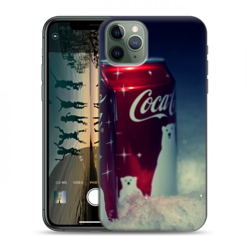 Дизайнерский пластиковый чехол для Iphone 11 Pro Coca-cola