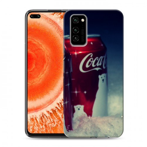 Дизайнерский силиконовый чехол для Huawei Honor View 30 Pro Coca-cola