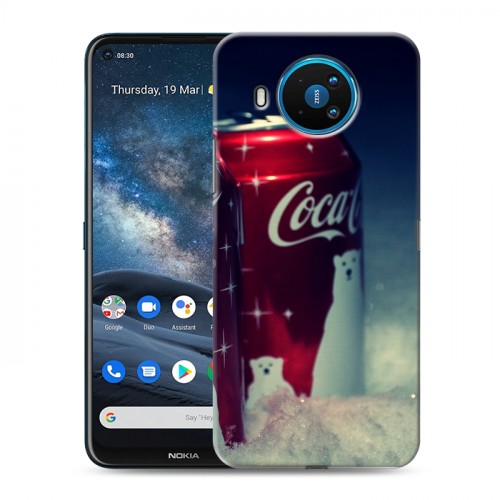 Дизайнерский силиконовый чехол для Nokia 8.3 Coca-cola