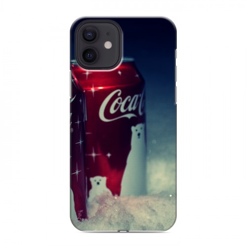 Дизайнерский силиконовый чехол для Iphone 12 Coca-cola