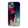 Дизайнерский силиконовый чехол для Iphone 13 Coca-cola