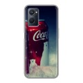 Дизайнерский силиконовый чехол для Realme 9i Coca-cola