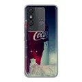 Дизайнерский силиконовый с усиленными углами чехол для Itel Vision 3 Plus Coca-cola