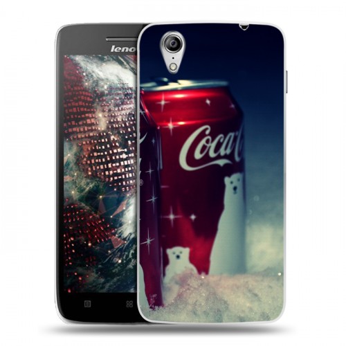 Дизайнерский пластиковый чехол для Lenovo Vibe X Coca-cola