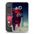 Дизайнерский пластиковый чехол для HTC Desire 200 Coca-cola