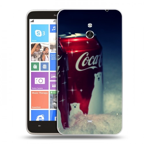 Дизайнерский пластиковый чехол для Nokia Lumia 1320 Coca-cola