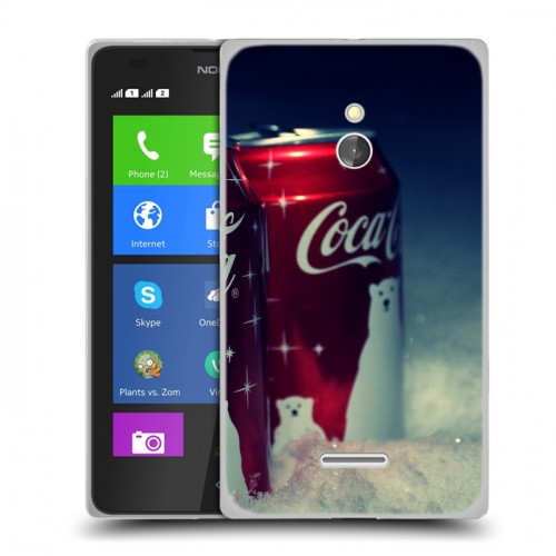 Дизайнерский силиконовый чехол для Nokia XL Coca-cola