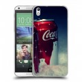 Дизайнерский пластиковый чехол для HTC Desire 816 Coca-cola