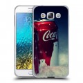 Дизайнерский пластиковый чехол для Samsung Galaxy E5 Coca-cola