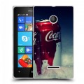 Дизайнерский пластиковый чехол для Microsoft Lumia 435 Coca-cola