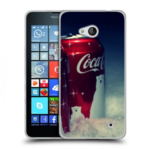 Дизайнерский пластиковый чехол для Microsoft Lumia 640 Coca-cola