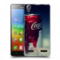 Дизайнерский пластиковый чехол для Lenovo A6000 Coca-cola