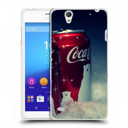 Дизайнерский пластиковый чехол для Sony Xperia C4 Coca-cola