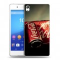 Дизайнерский пластиковый чехол для Sony Xperia Z3+ Coca-cola