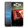 Дизайнерский пластиковый чехол для Microsoft Lumia 950 Coca-cola