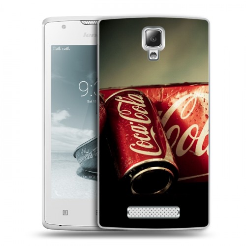 Дизайнерский пластиковый чехол для Lenovo A1000 Coca-cola