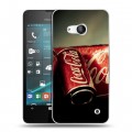 Дизайнерский пластиковый чехол для Microsoft Lumia 550 Coca-cola