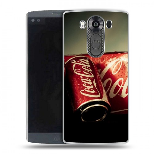 Дизайнерский пластиковый чехол для LG V10 Coca-cola