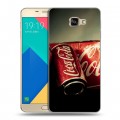 Дизайнерский силиконовый чехол для Samsung Galaxy A9 Coca-cola
