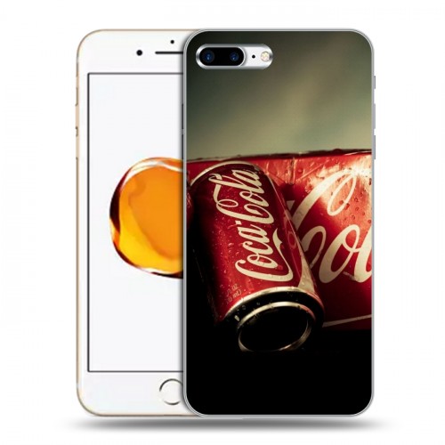 Дизайнерский пластиковый чехол для Iphone 7 Plus / 8 Plus Coca-cola