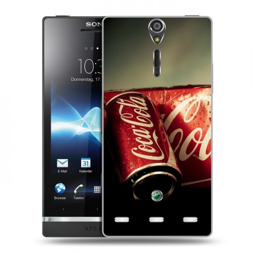 Дизайнерский пластиковый чехол для Sony Xperia S Coca-cola